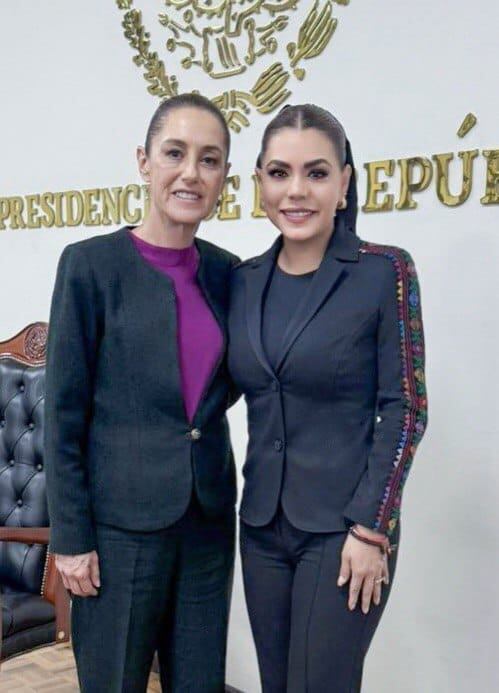 Evelyn Salgado se reúne con Claudia Sheinbaum