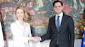 Roberto Velasco recibe a Kaja Kallas en histórica reunión México-Unión Europea