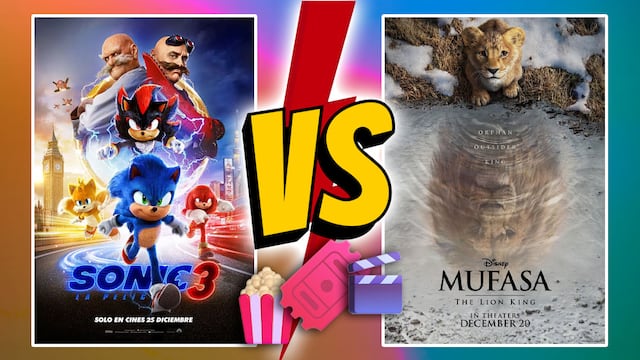 Sonic 3 vs Mufasa: El Rey León