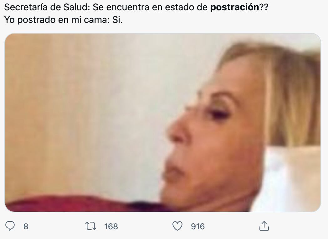 Memes sobre la palabra postración