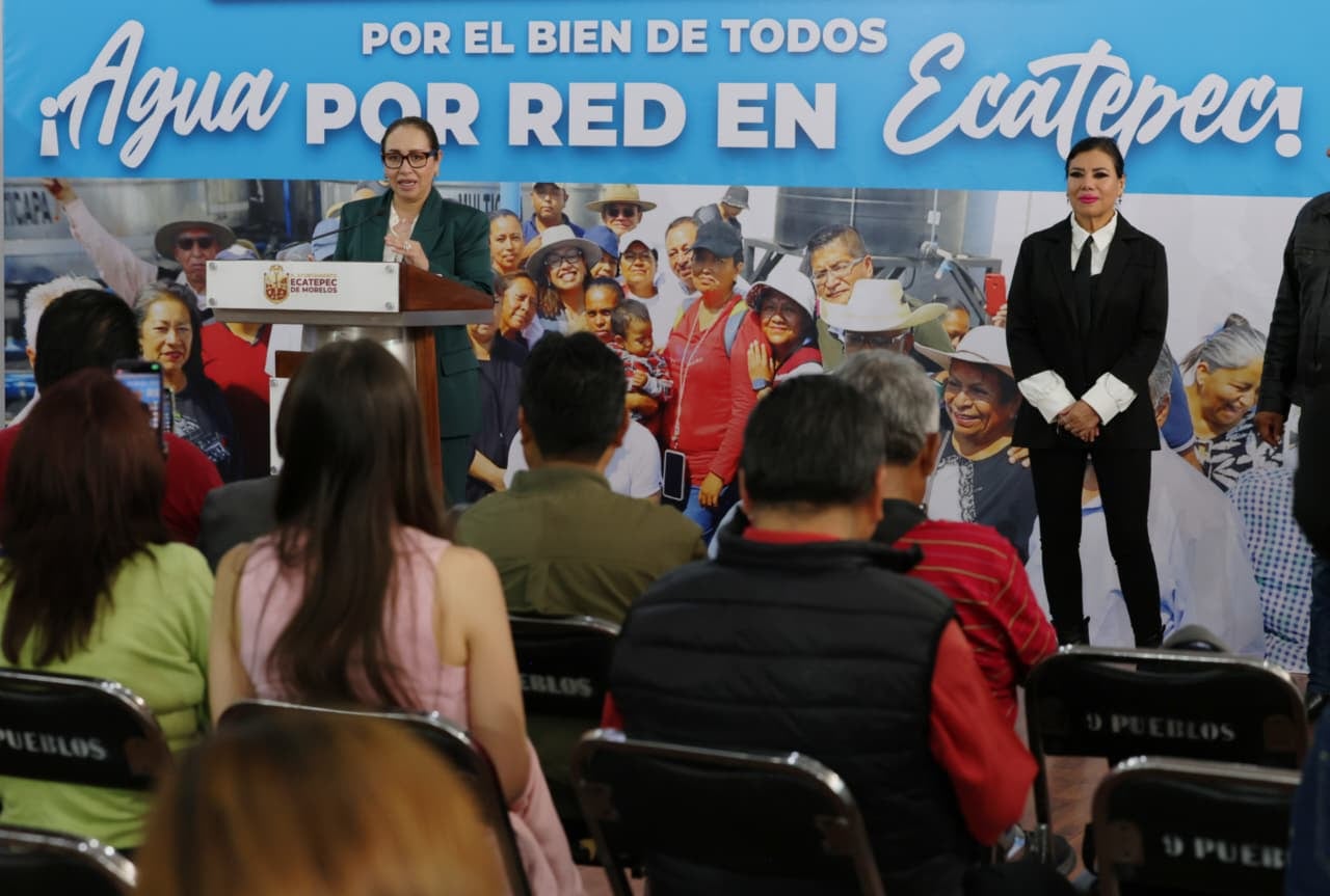 Ecatepec aumenta suministro de agua potable en la Quinta Zona.