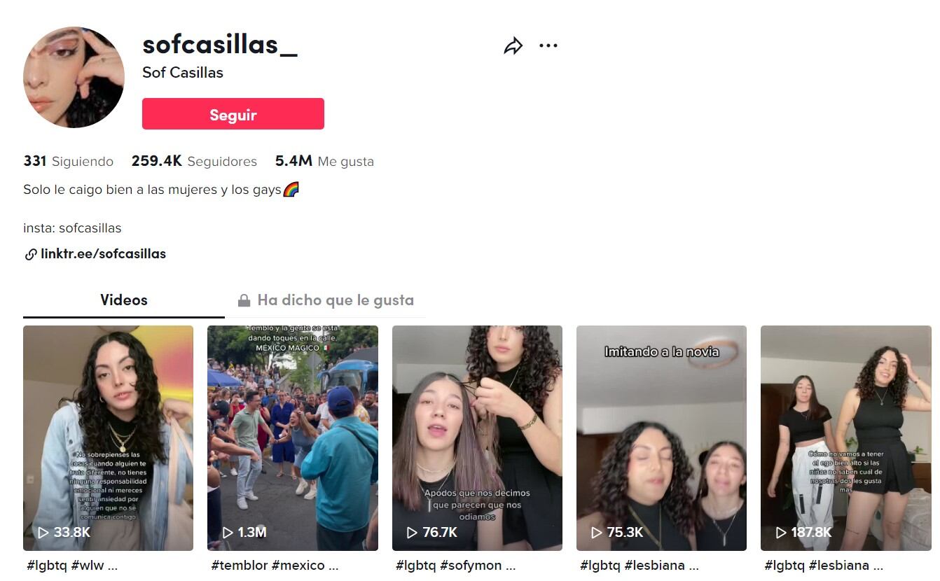 Perfil de TikTok