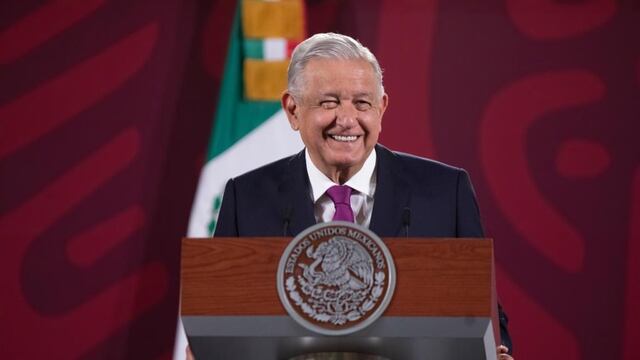 AMLO en la conferencia mañanera del 27 de abril de 2022