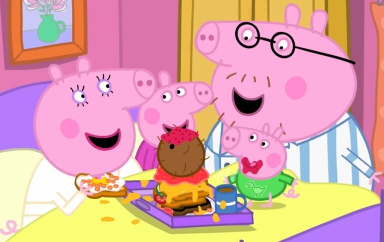 Desayuno del Día de la Madre con Peppa Pig y Mamá Cerdita