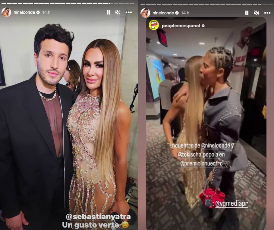 Ninel Conde se fotografía con Sebastián Yatra y Tokisha