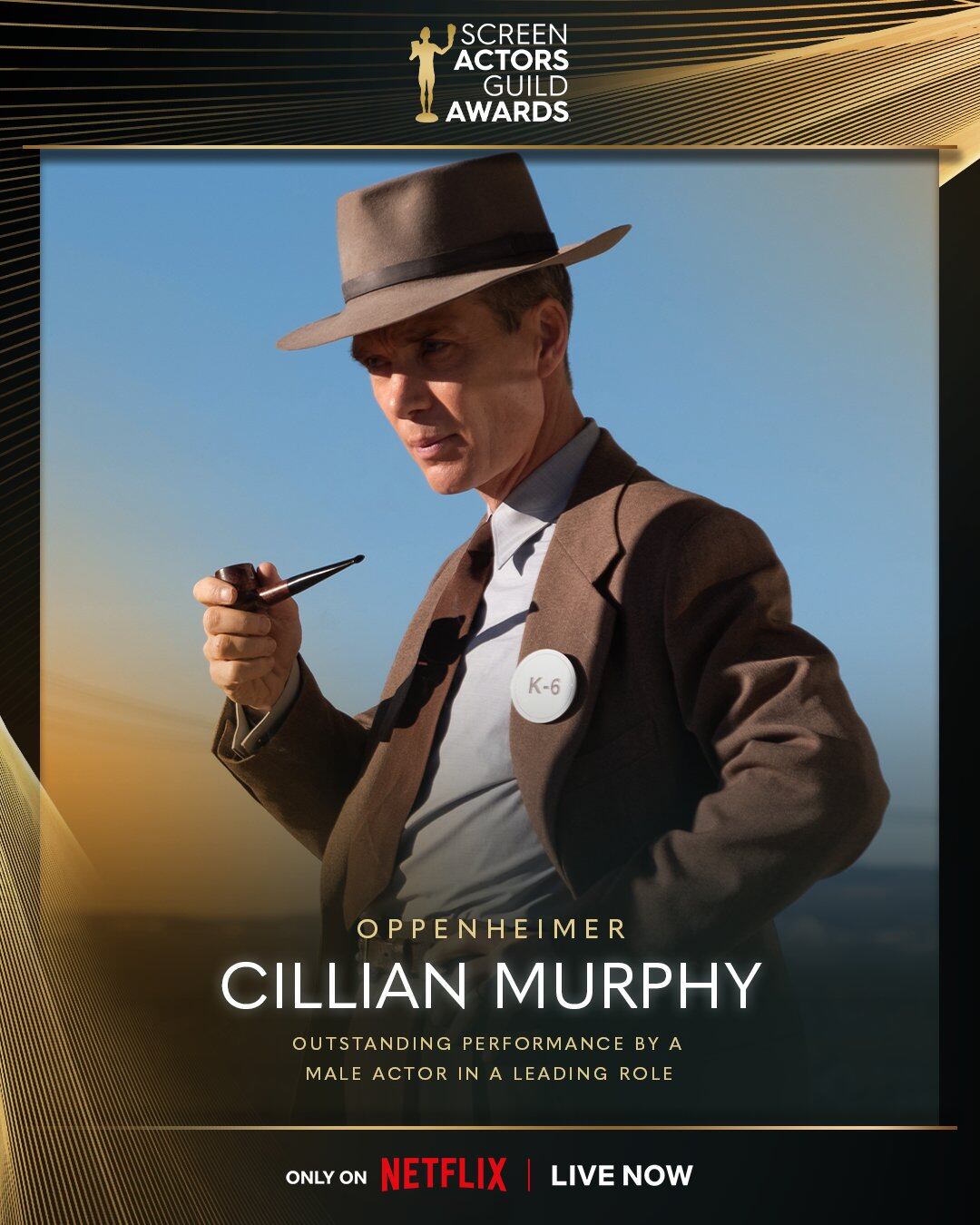 Cillian Murphy gana a Mejor Actor en los SAG Awards 2024