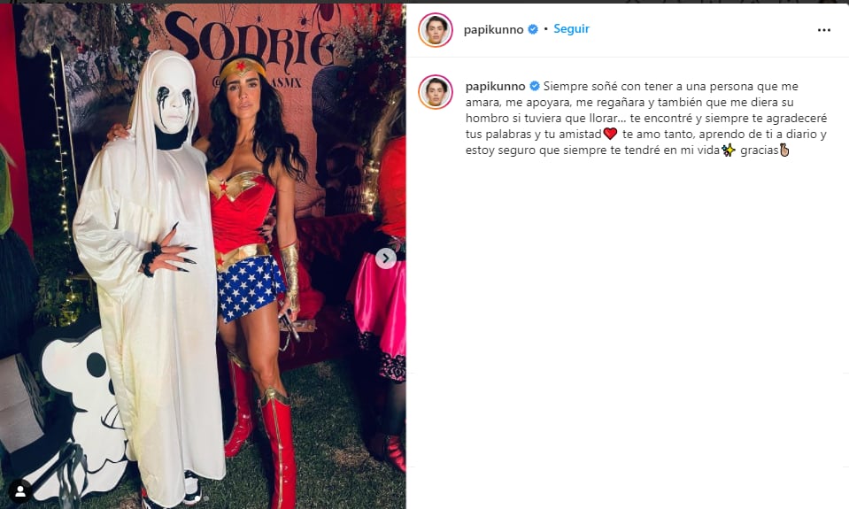 Kunno y Bárbara de Regil son amigos.