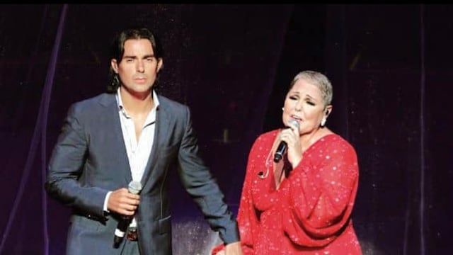 Lupita D'Alessio y su hijo, Ernesto D'Alessio