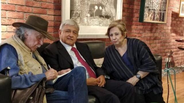 AMLO con dos grandes periodistas, Payán y Lira