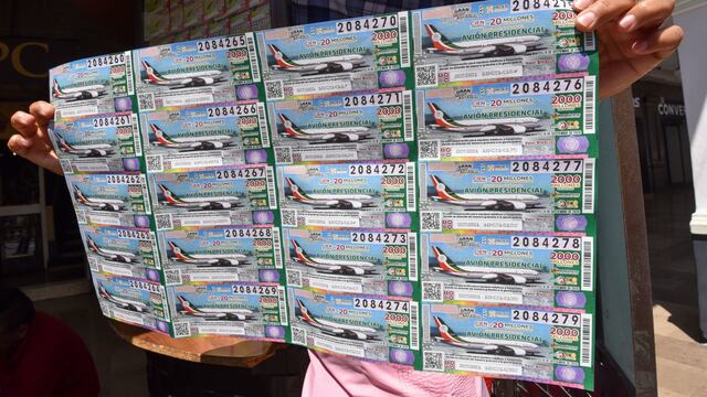 Boletos para la rifa del avión presidencial