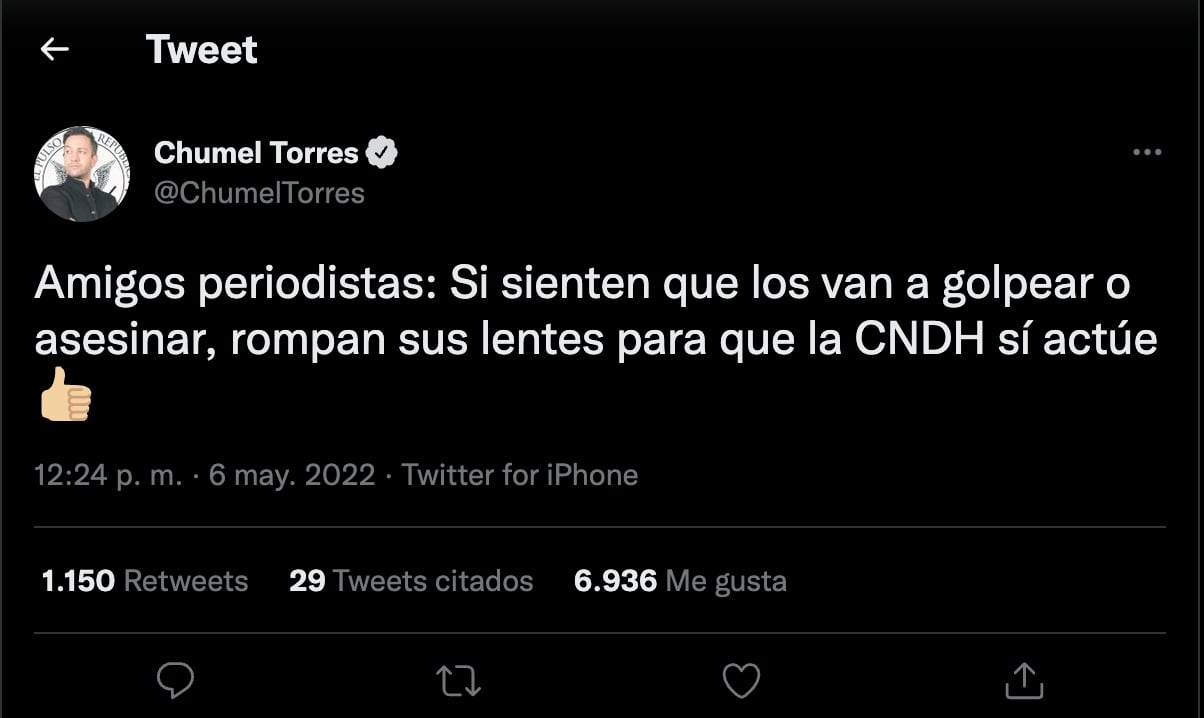 Tuit, Chumel Torres