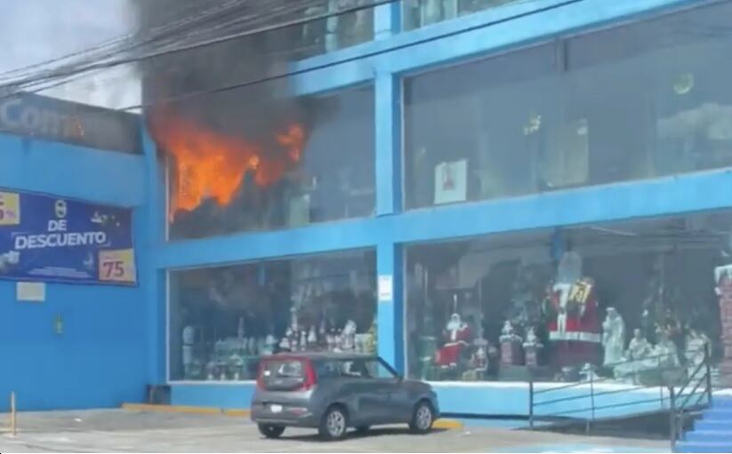 Incendio en Galerías El Triunfo