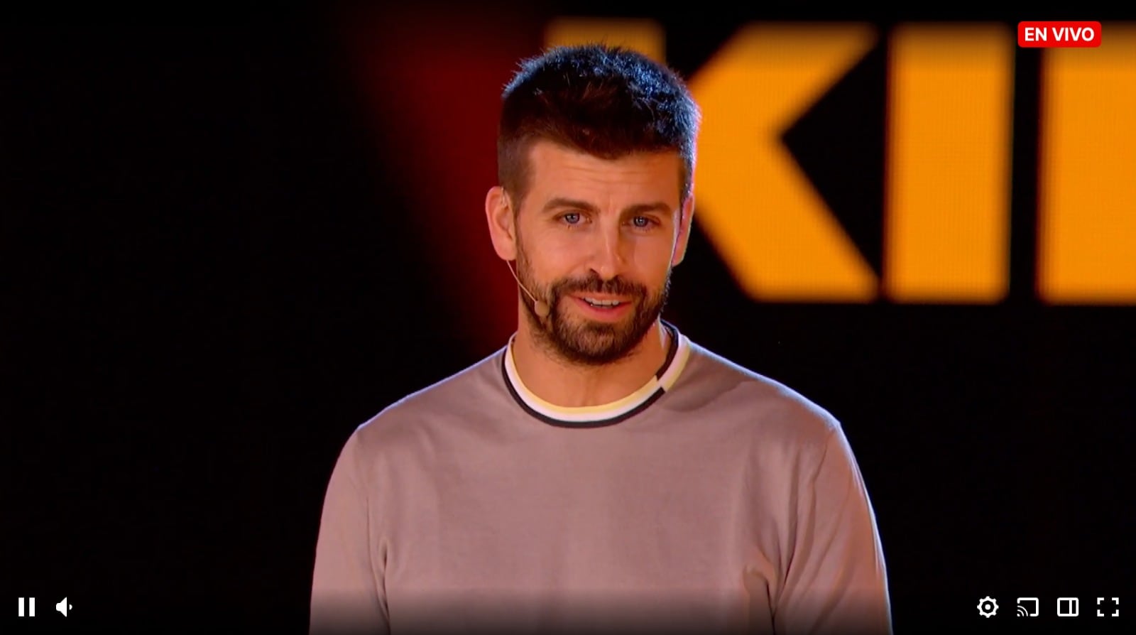 Gerard Piqué en la presentación de la Kings League México