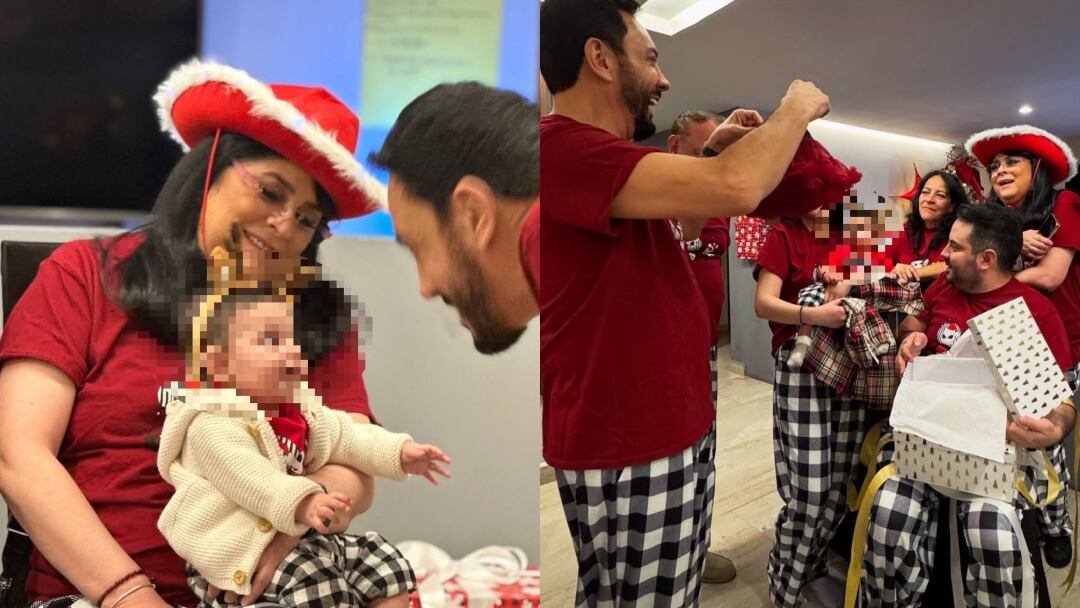 Victoria Ruffo paso la Navidad con Tessa en familia