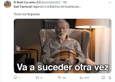 Memes de Itatí Cantoral cantando ‘La Guadalupana