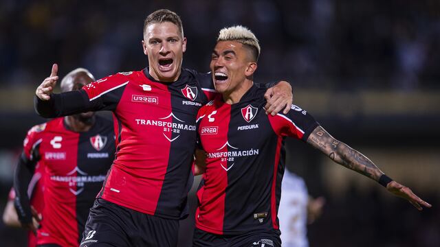 Atlas FC celebra gol ante Pumas