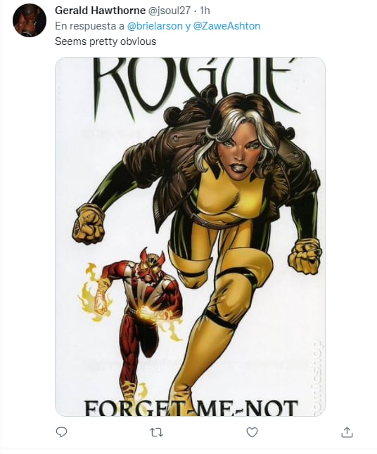Rogue, personaje que podría interpretar Zawe Ashton en Capitana Marvel 2