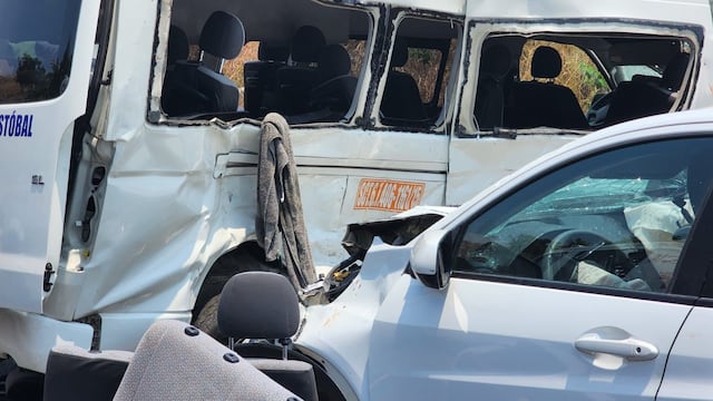 Choque en carretera que conecta Chiapa de Corzo y San Cristóbal de las Casas