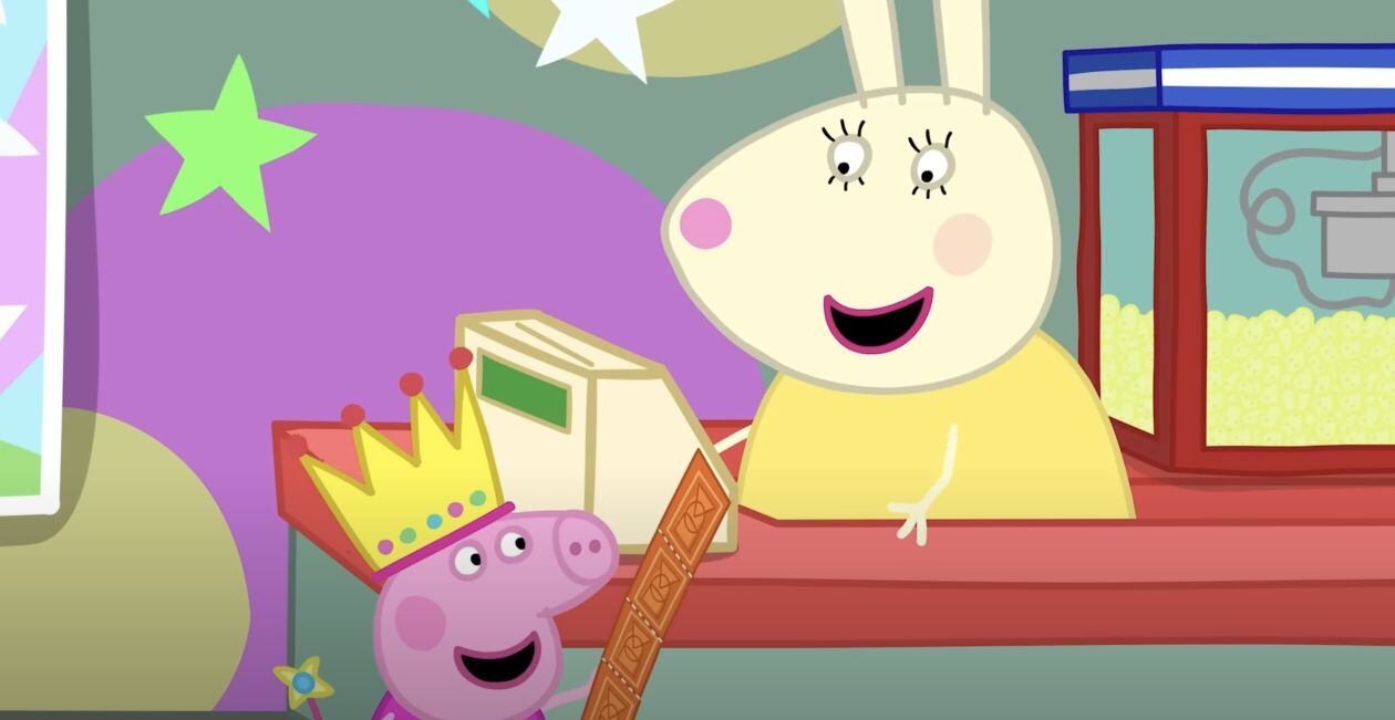 Peppa Pig va al cine a comer palomitas