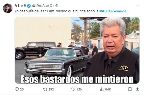 Memes por la prueba de alerta sísmica