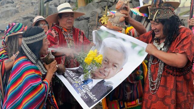 Limpia a AMLO por chamanes en Perú