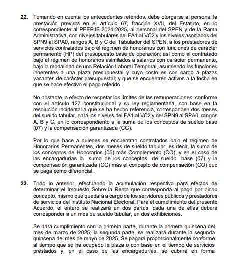 Guadalupe Taddei se dio un bono de 524 mil pesos por su arduo trabajo en las elecciones Poder Judicial 2025
