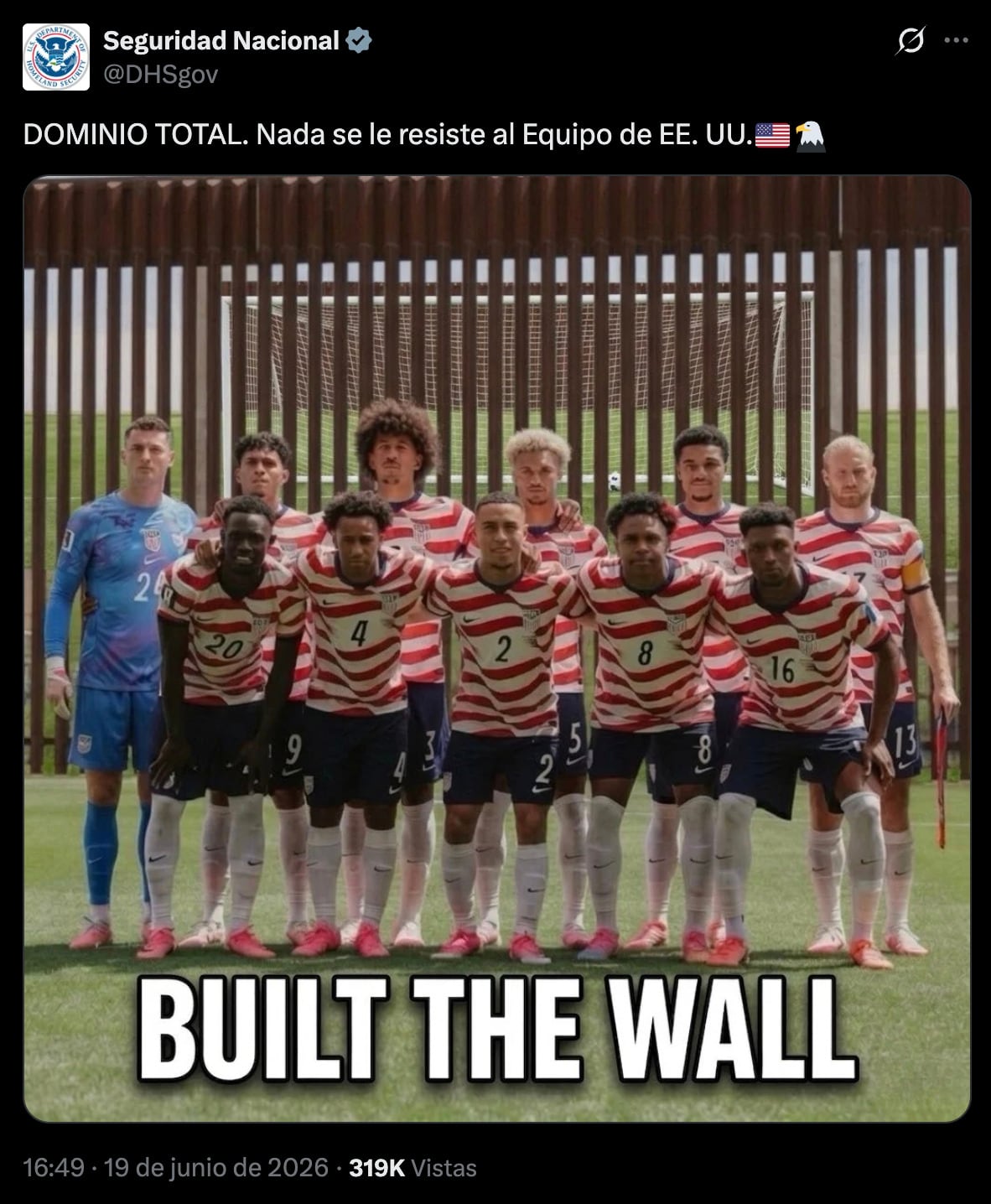 El detalle político en la victoria de Estados Unidos durante el Mundial 2026