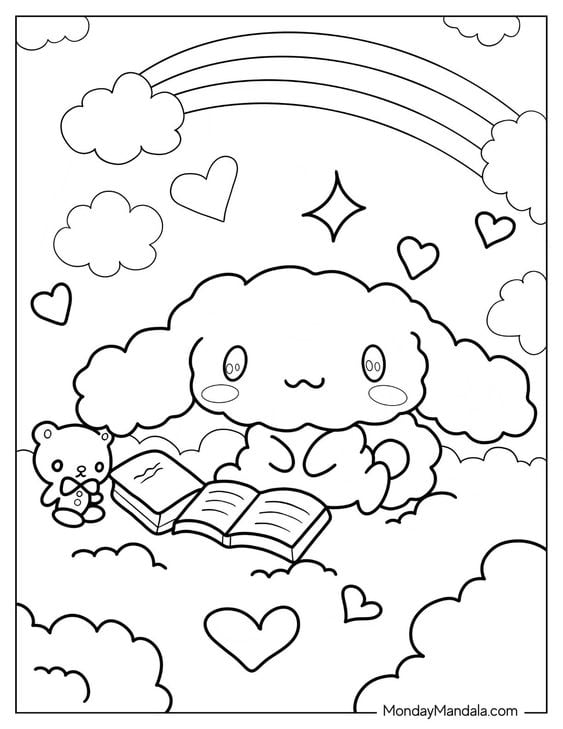 Dibujos de Cinnamoroll para colorear