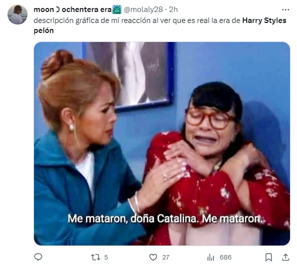 Memes por Harry Styles pelón