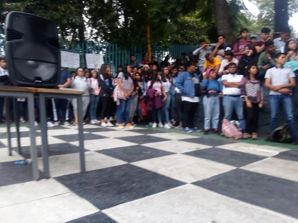 Asamblea estudiantil realizada en CCH Naucalpan