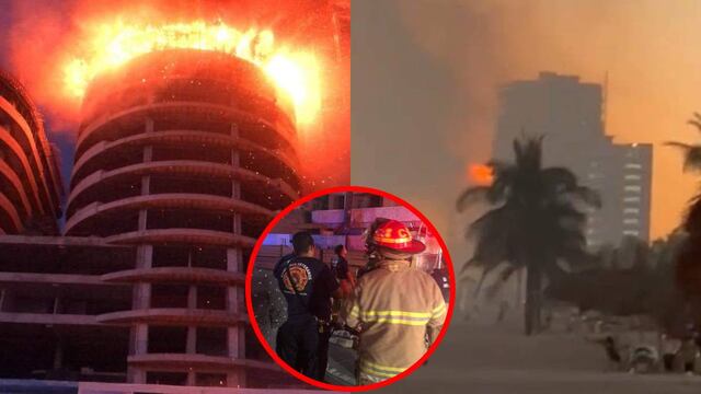 Incendia edificio de condominios en Mazatlán