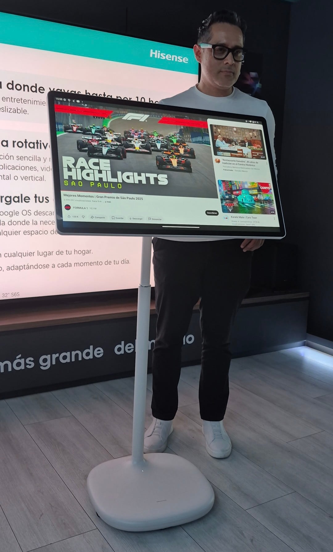 Hisense lanzó su pantalla móvil 32S6S ideal para quienes no se despeguen de su televisión.