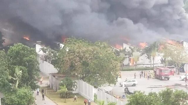 Incendio almacén Unicef