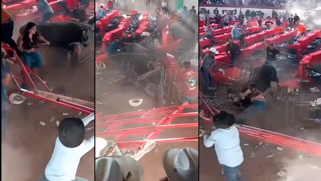 Toro embiste y deja al menos 10 lesionados durante jaripeo