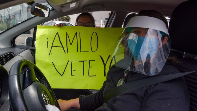 Protesta contra AMLO en Jalisco.