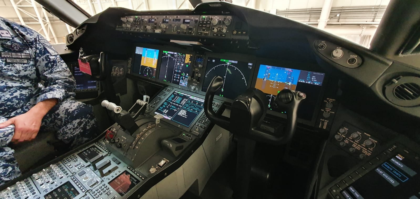 Cabina del avión presidencial