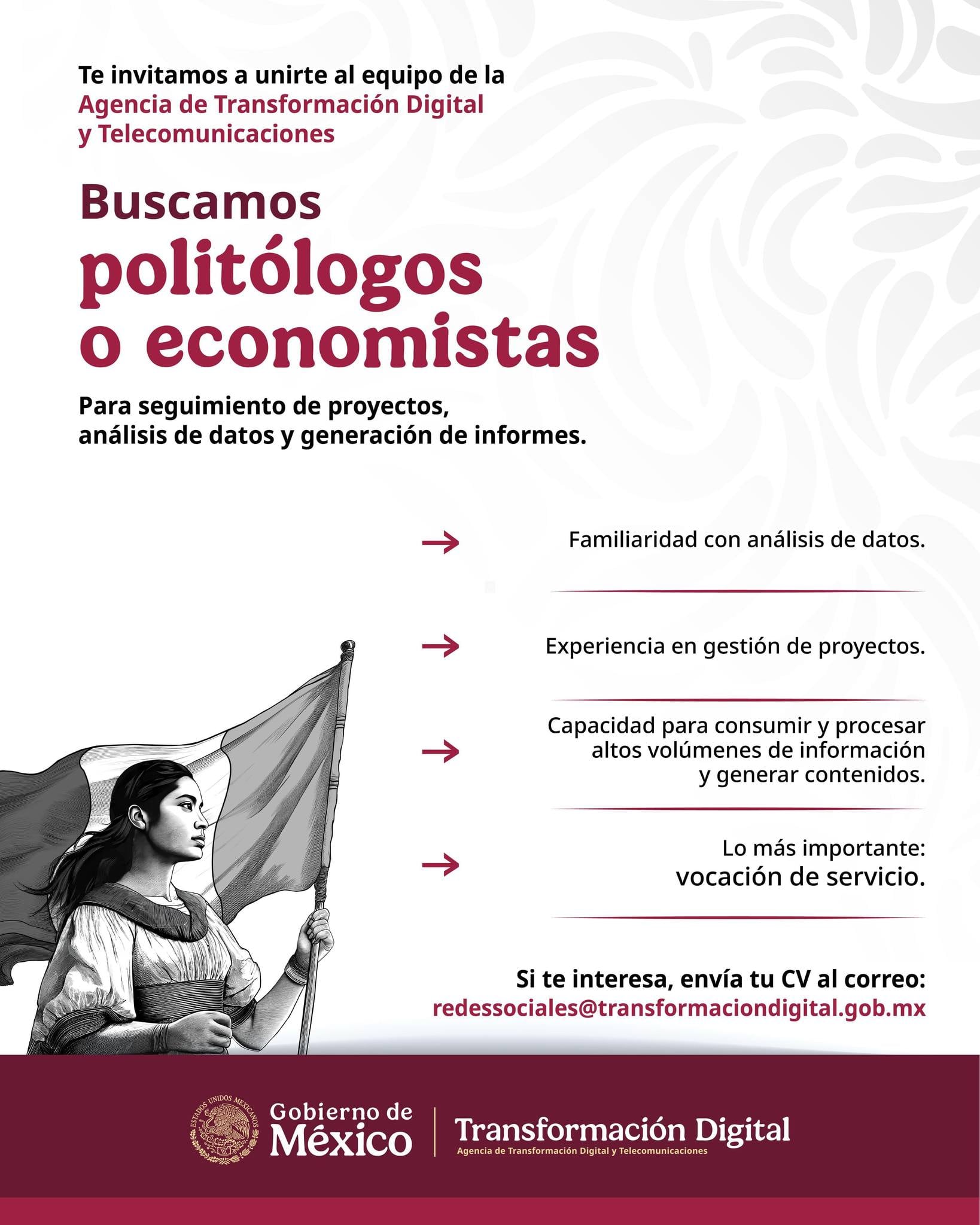 Vacante en la Agencia de Transformación Digital