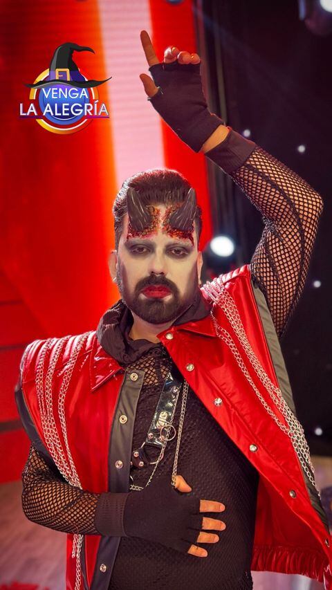 Mariano Sandoval, conductor de Venga La Alegría disfrazado como ‘Diablo'.