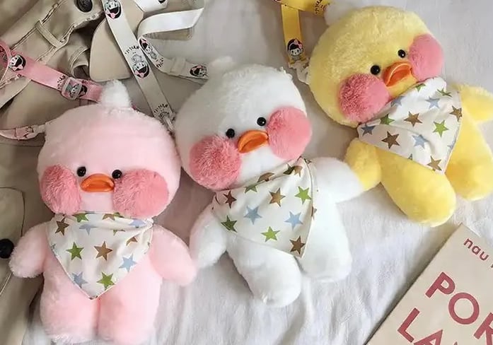 Patito de papel de TikTok que ya es peluche