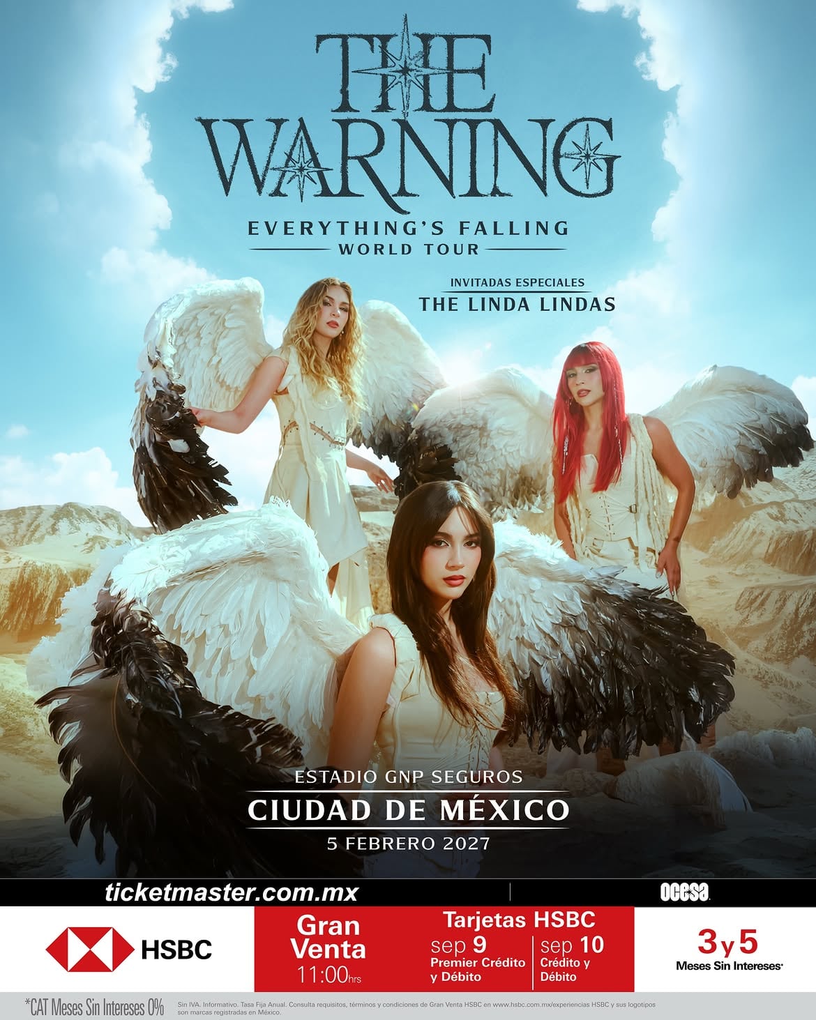 Concierto de The Warning en Estadip GNP Seguros