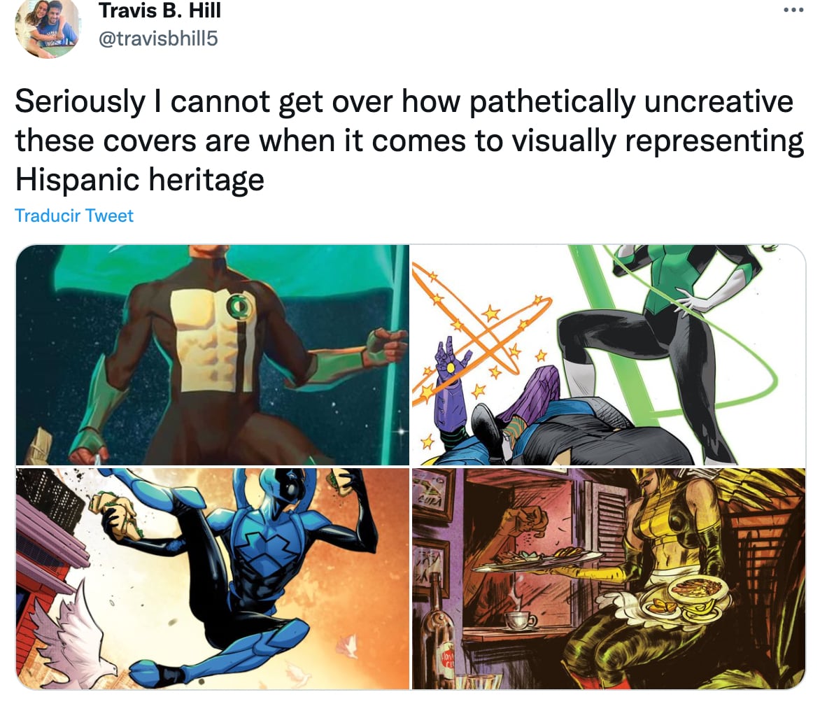 Comentario sobre las portadas de DC