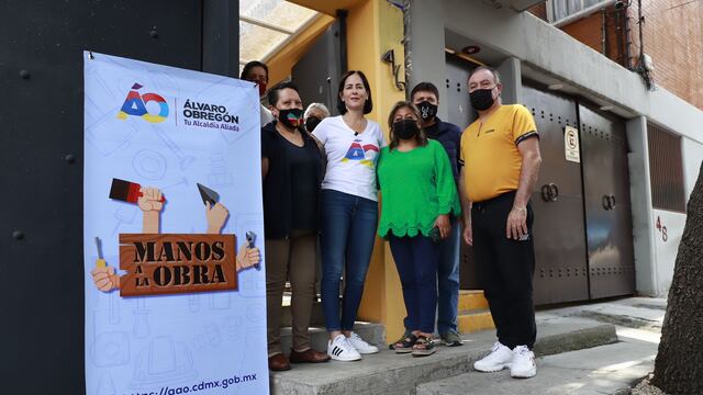 Lía Limón alcaldesa de Álvaro Obregón en los programas "Mano a Mano" y "Manos a la obra" con vecinos de la demarcación de la CDMX