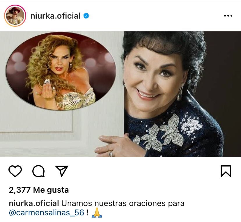 Niurka Marcos sobre hospitalización de Carmen Salinas