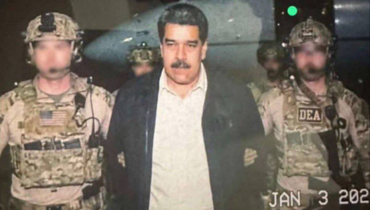 Foto de la presunta captura de Maduro