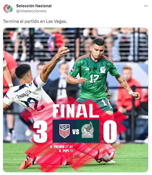 EU goleó a la Selección Mexicana