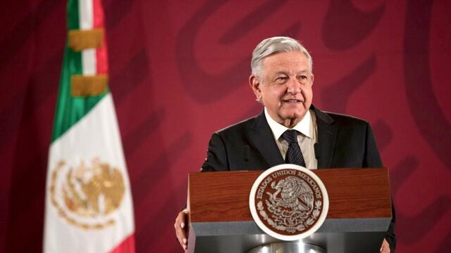Andrés Manuel López Obrador en Palacio Nacional