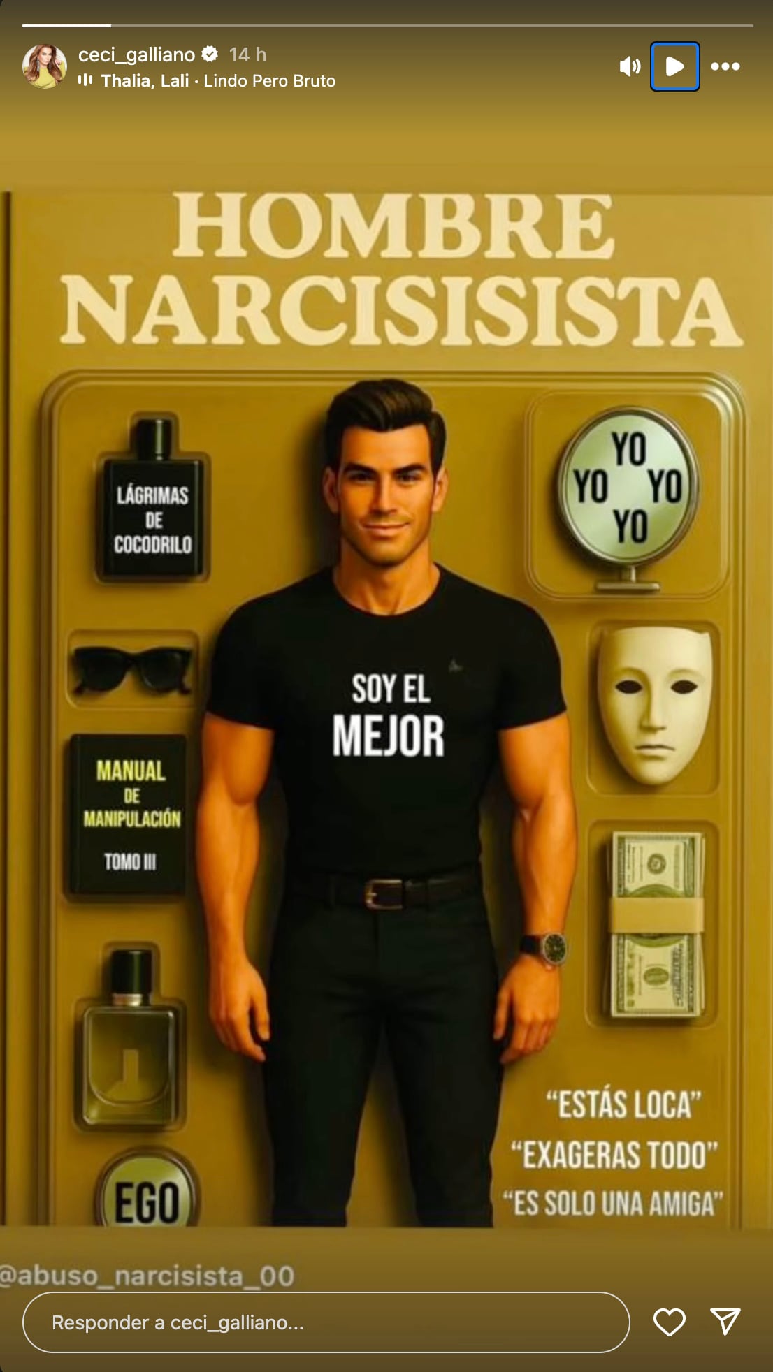 Cecilia Galliano describe cómo es un narcisista y creen que es indirecta para Gabriel Soto