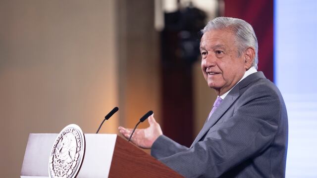 AMLO en la conferencia mañanera del 15 de marzo en Palacio Nacional