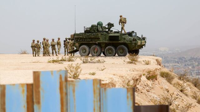 Estados Unidos coloca un tanque en la frontera entre El Paso y Ciudad Juárez