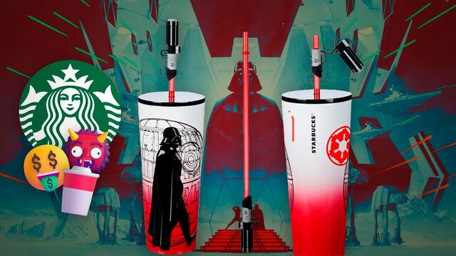 Este es el termo de Star Wars de Starbucks de Darth Vader